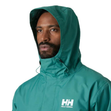An Opel Green Helly Hansen Seven Rain Jacket