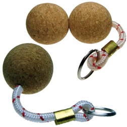 Floating Cork Ball Keyrings