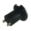 Twin Pole 12v Socket - Recessed