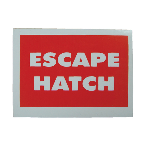 Information Label - Escape Hatch