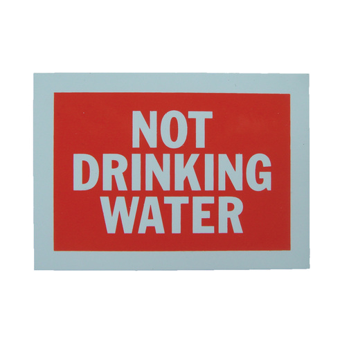 Information Label - Not Drinking Water