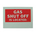 Location Label - Gas Shut Off
