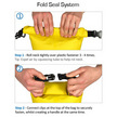 OverBoard Yellow 5L Waterproof Dry Flat Bag