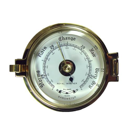 Brass Royal Mariner Channel Barometer Face