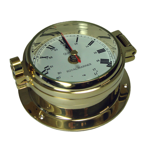 Royal Mariner Channel Brass Clock