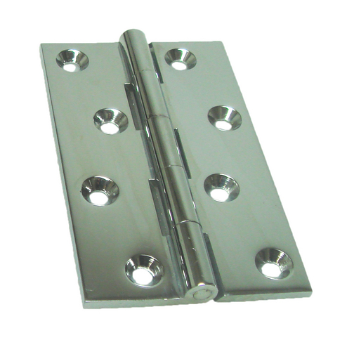 Chrome Plated Solid Drawn Brass Hinges 102 x 60mm (4" x 2 3/8")