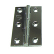 Chrome Plated Solid Drawn Brass Hinges 64 x 35mm (2 1/2" x 1 3/8")