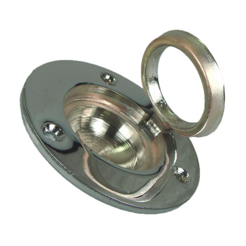Circular Chrome Lifting Ring Large - 67mm