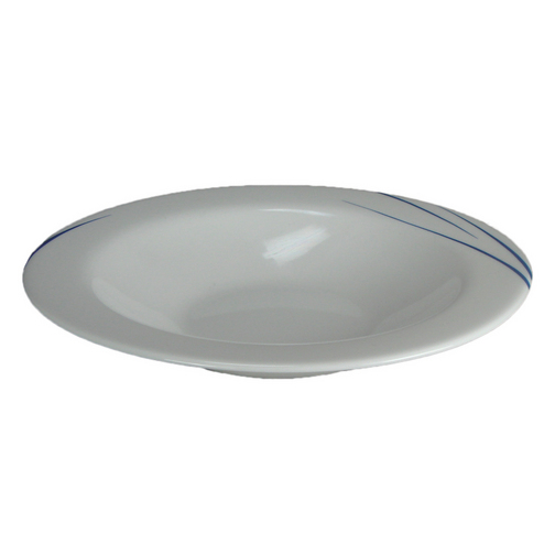 Opal Stripe Soup Plate