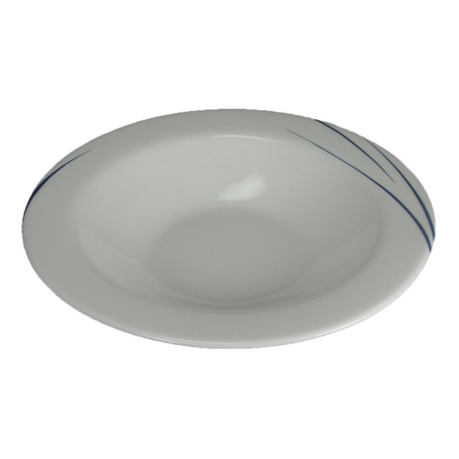 Opal Stripe Soup Plate
