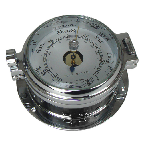 Royal Mariner Channel Chrome Barometer