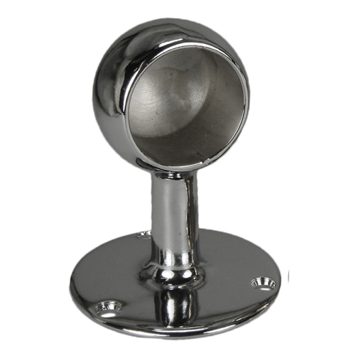 Handrail Bracket Chrome 25mm Closed