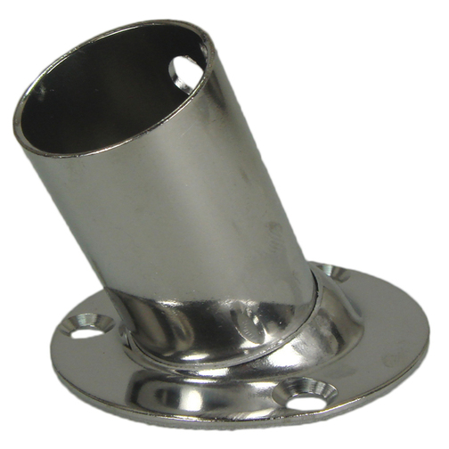 Stainless Steel Round Angled Flagstaff Socket