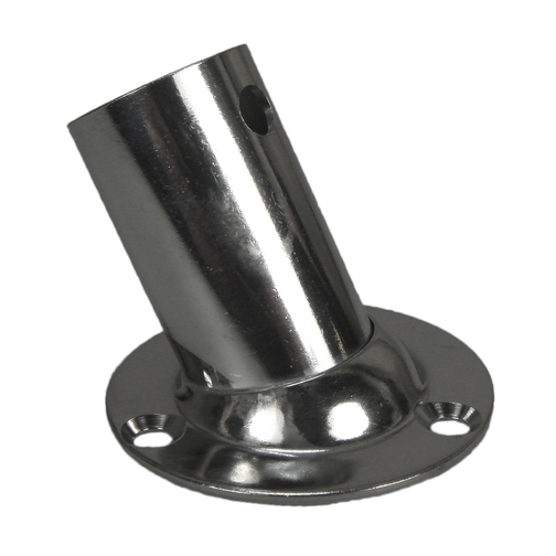 Stainless Steel Round Angled Flagstaff Socket