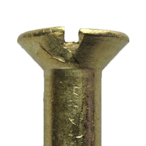 Brass No.4x5/8" Counter Sunk Wood Screw - 10 Pack