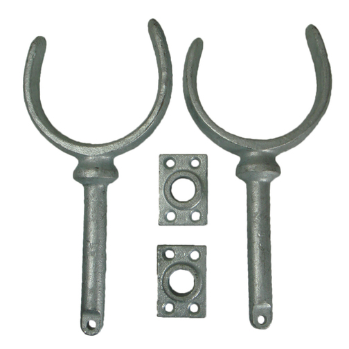 Galvanised Rowlocks & Plates - 1/2"