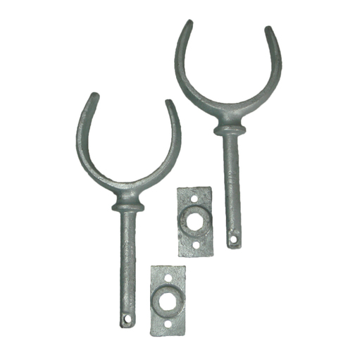 Galvanised Rowlocks & Plates - 3/8"