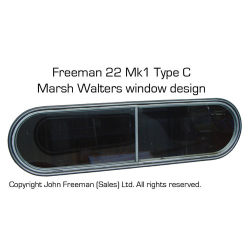 Freeman 22 Mk1 Type C Window Rubber Kit with Chrome Insert