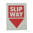Slip Way Label - White Letters on Red