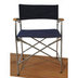 Stainless Steel Folding Directors Chair - Blue