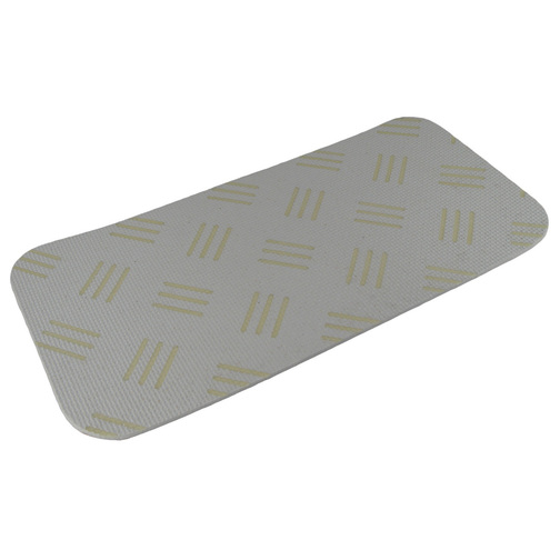 Treadmaster GlowTec Chequred Glow in the Dark Light Grey Self Adhesive Step Pad - 275 x 135mm