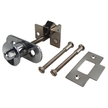 Door Push Button Lock & Pull Catch- Chrome