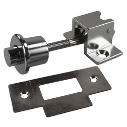 Door Push Button Lock - Chrome