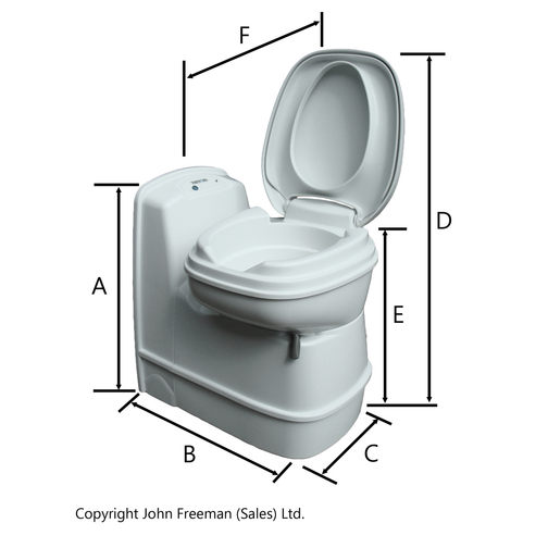 Thetford C200CS Electric Flush Cassette Toilet