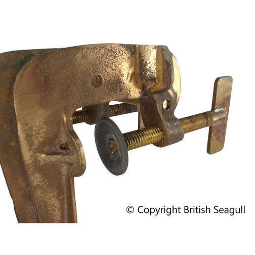 British Seagull Outboard Mounting Bracket Thumbscrew Fitted to the Bracket