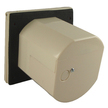 Mains IP44 3 Pin Recessed Plug - Beige