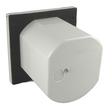 Mains IP44 3 Pin Recessed Plug - White
