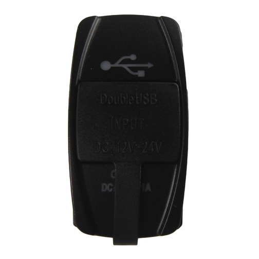 Dashboard Rocker Switch Dual USB Socket - Sheridan Marine