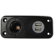 Recessed Mount Dual USB & 12 Volt Socket