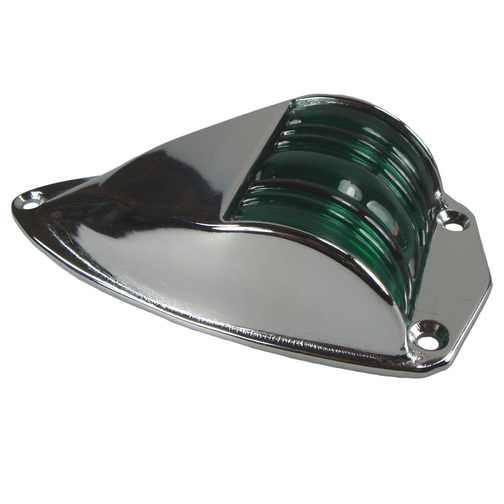 Low Profile Chrome Navigation Light - Starboard