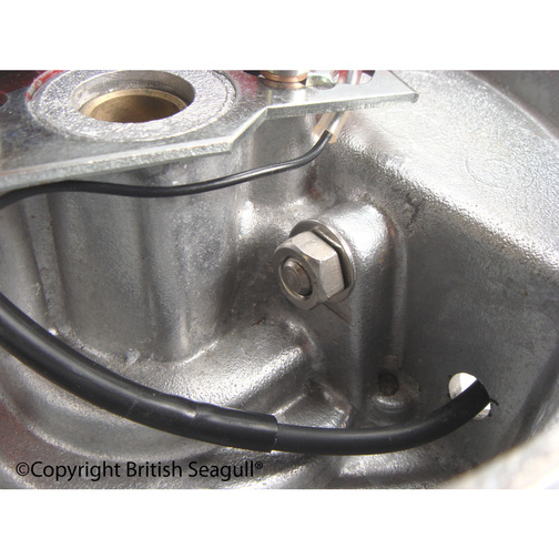 British Seagull Outboard QB Series Cylinder Base Stud Fitted to Crankcase