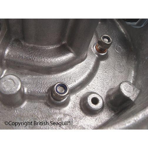 British Seagull Outboard QB Series Fuel Pump Fuel Feed & Securing Screw Nut Fitted