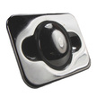 Rectangular Concealed Fitting Chrome Lifting Button