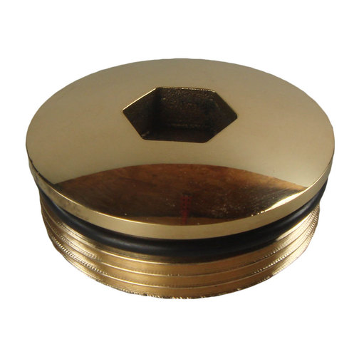 Toilet Pump Out Deck Fitting Brass Cap