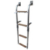 Wooden Step Boarding Ladder with 2 Fixed & 2 Folding Steps