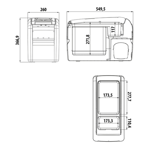 Dometic CoolFreeze CF-16 Refrigerator Measurements