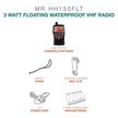 Cobra MR HH150 FLTE Floating Handheld Marine VHF Radio Accessories