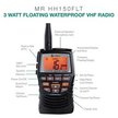 Cobra MR HH150 FLTE Floating Handheld Marine VHF Radio Features