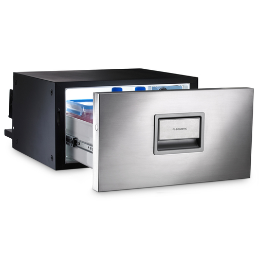 Dometic Coolmatic CD 20 Stainless Steel Drawer Refrigerator Open Drawer