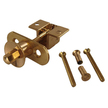 Door Push Button Lock & Pull Catch - Brass