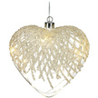 LED Glass Christmas Heart Hanger