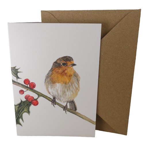 Festive Robin Christmas Card