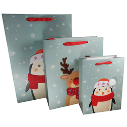 Penguin & Reindeer Christmas Gift Bags