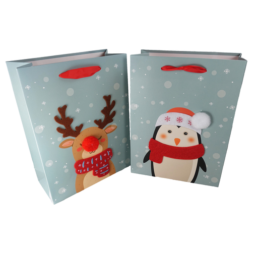 Penguin & Reindeer Christmas Gift Bags