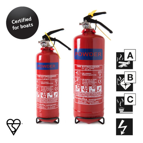Fireblitz 'Ships Wheel' ABC Powder Fire Extinguishers
