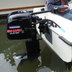Barrus Shire EZ-6 Electric Outboard with Tiller Control fitted to an Orkney Boat